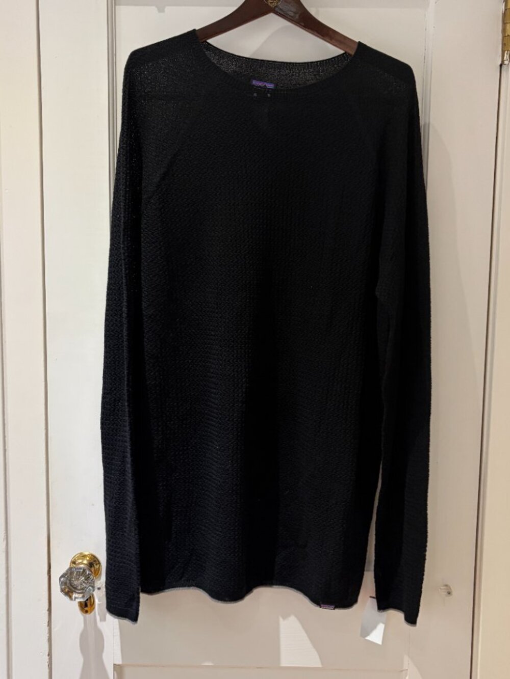 Patagonia Capilene® Air Crew Style # 36516 Size XXL Black Merino Wool Blend NWOT - Picture 2 of 7